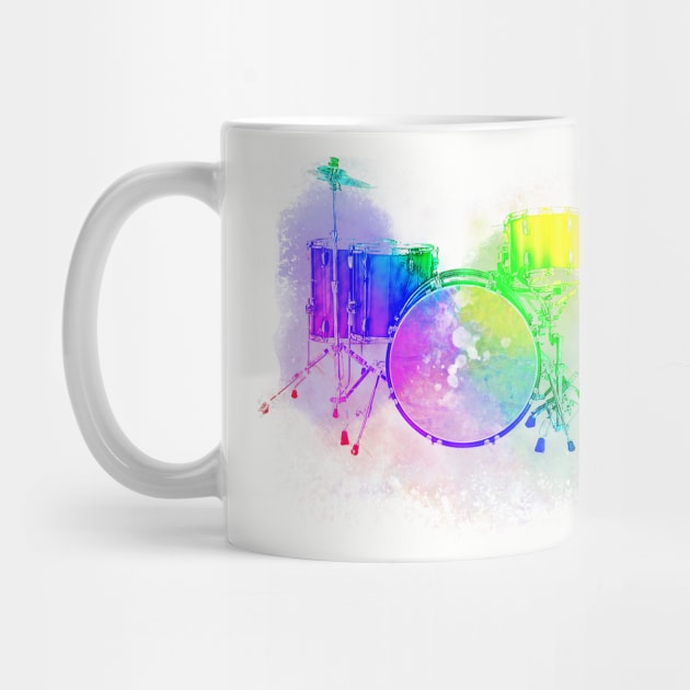 Rainbow Drumset by llspear